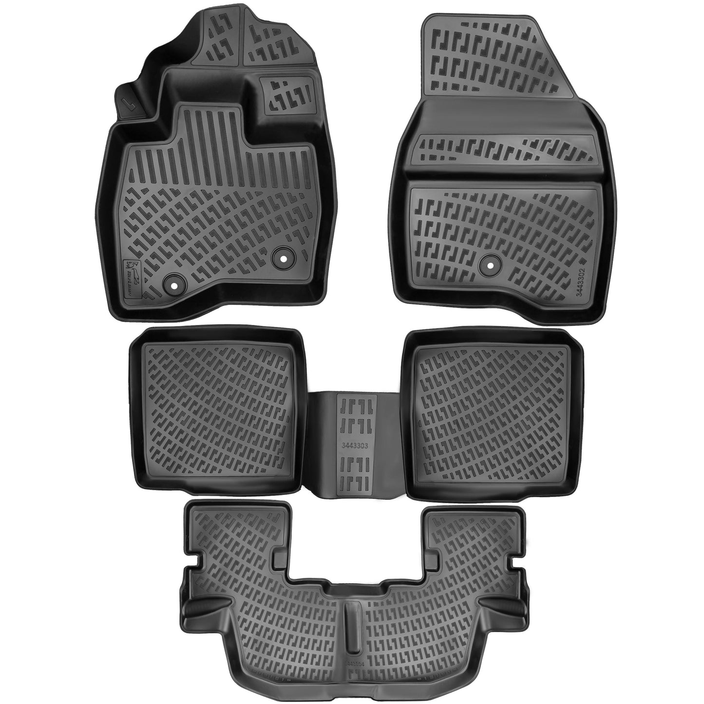 Ford Explorer 2015-2019 (Bench Seating) 7 Seats Floor Mats