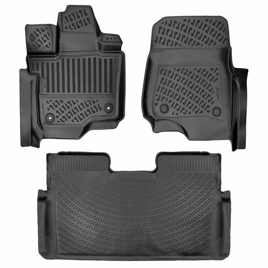 Ford F-150 2015-2026 & F-150 Lightining & F-150 Raptor SuperCrew Cab (w/o Fold-Flat Storage) Bucket Seats Floor Mats