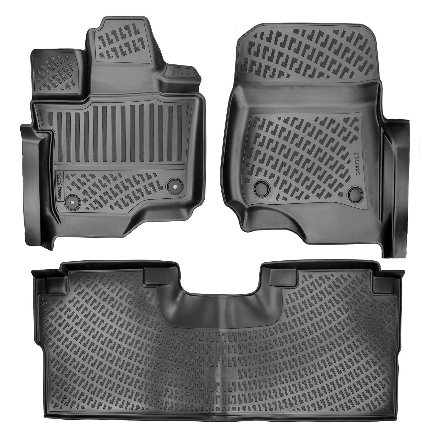 Ford F-150 2021-2026 SuperCrew with Fold-Flat Storage (Bucket Seating) & F-150 Lightining & F-150 Raptor Floor Mats