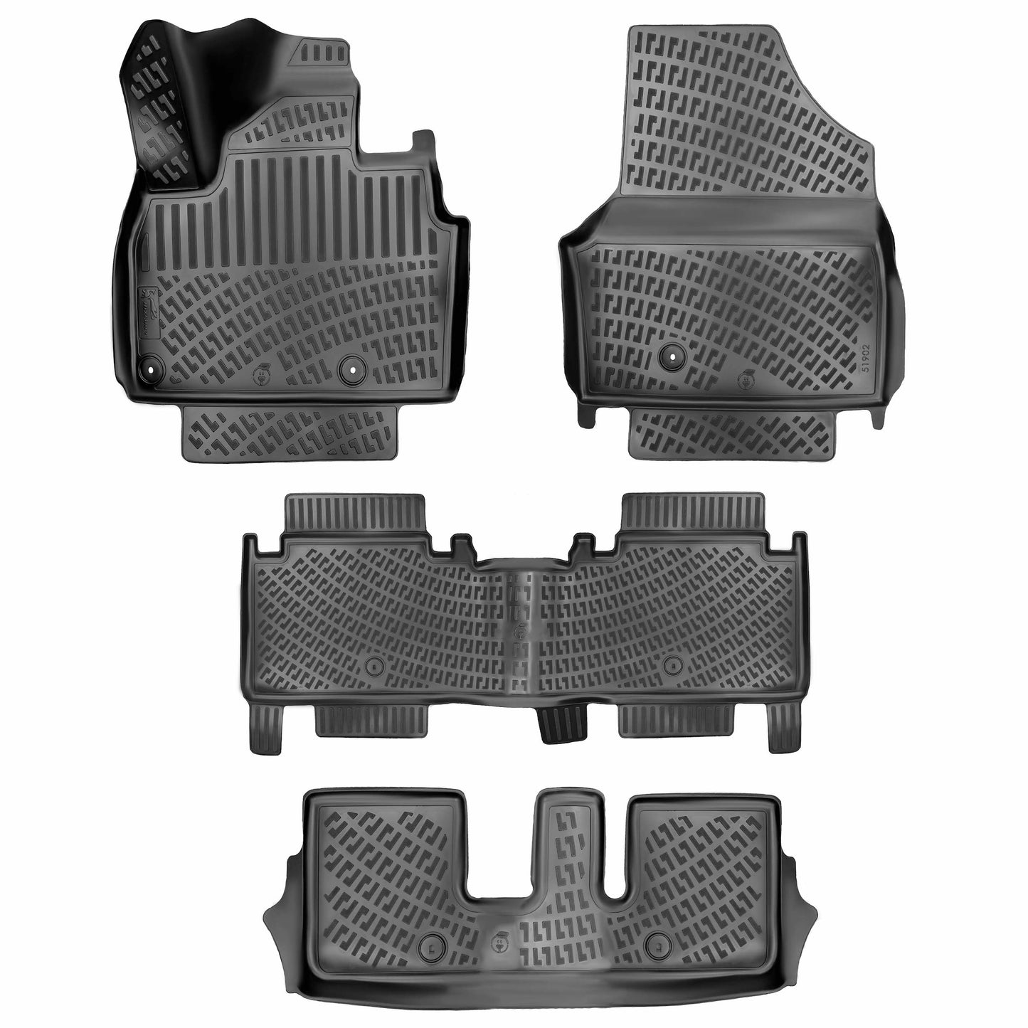 Kia EV9 7-Seats 2024-2026 (No 6-Seats Version) Floor Mats