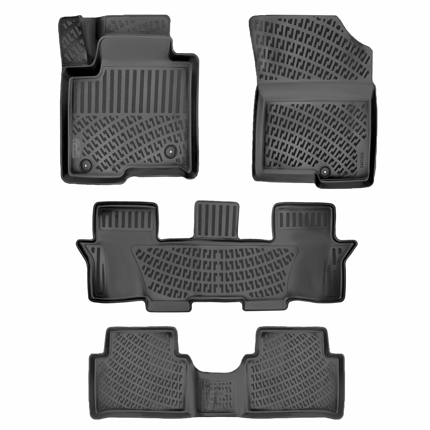 Kia Sorento 2021-2026 (No Hybrid Models) 7 Seats Floor Mats